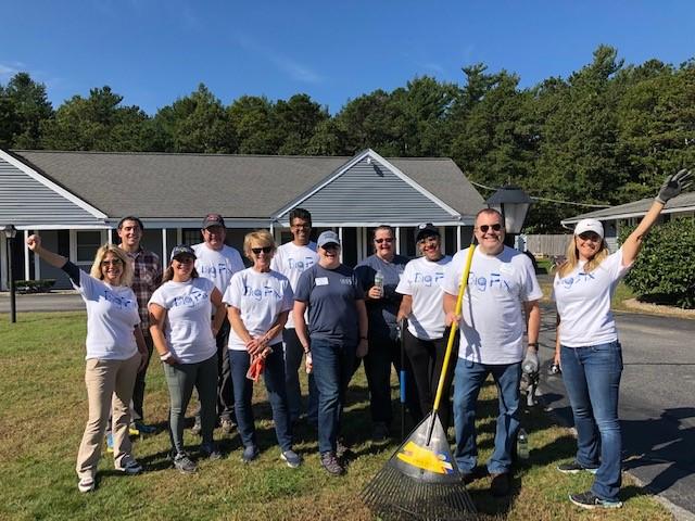 Cape Cod 5 volunteers at the Housing Assistance Corporation Big Fix event